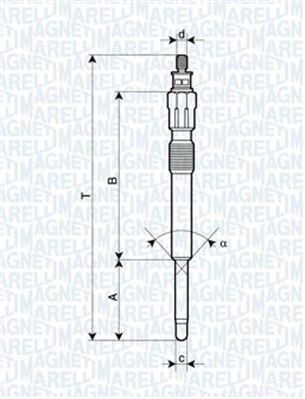 Hehkutulppa MAGNETI MARELLI 062900043304