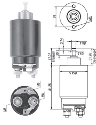 Magneettikytkin, käynnistin MAGNETI MARELLI 940113050264