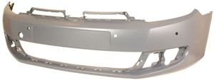 Puskuri, eteen, Edessä, VW GOLF VI, GOLF Cabriolet VI, 5K0 807 217 GRU, 5K0 807 217BNGRU