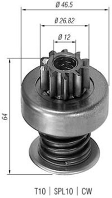 Hammaspyörä, käynnistys MAGNETI MARELLI 940113020055