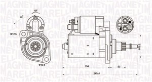 Käynnistin, AUDI A3, FORD GALAXY, SEAT ALHAMBRA, CORDOBA, IBIZA II, TOLEDO I, 02A911023F, 02A911023FX, 02A911023T, 02A911023TX