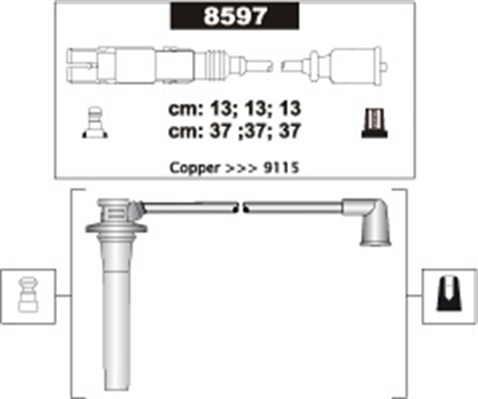 Sytytysjohtosarja MAGNETI MARELLI 941318111303