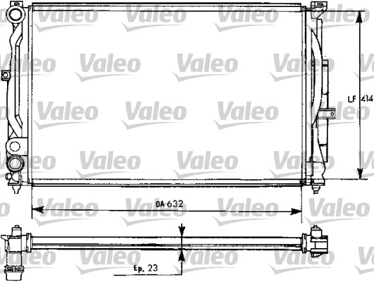 Jäähdytin,moottorin jäähdytys VALEO 731537