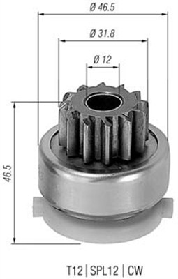 Hammaspyörä, käynnistys MAGNETI MARELLI 940113020437