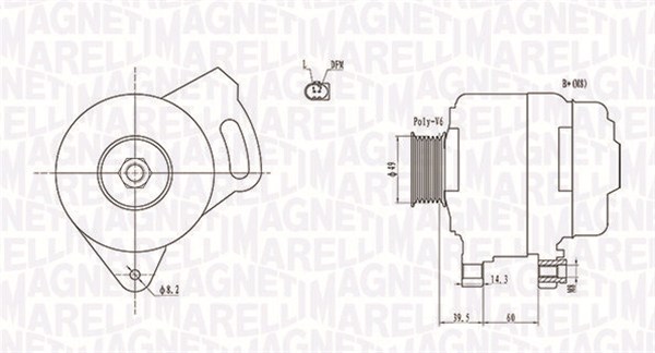 Laturi MAGNETI MARELLI 063731750010
