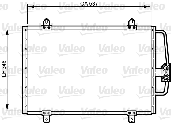 Lauhdutin, ilmastointilaite VALEO 816912