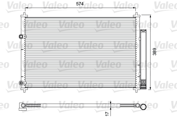 Lauhdutin, ilmastointilaite VALEO 814392
