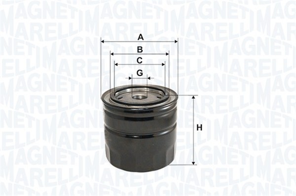 Öljynsuodatin MAGNETI MARELLI 153071760131