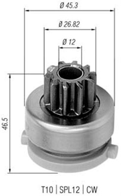 Hammaspyörä, käynnistys MAGNETI MARELLI 940113020439