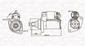 Käynnistin, AUDI,SEAT,SKODA, 02M911021B, 02M911023G, 02M911023M
