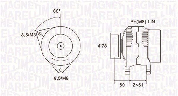 Laturi MAGNETI MARELLI 063731919010