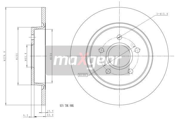 Jarrulevy MAXGEAR 19-1205