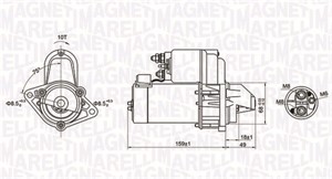 Käynnistin, FIAT,MERCEDES-BENZ,OPEL,SAAB, 24436877, 24437136, 55351608, 55556130, 6202013, 6202016, 6202020, 6202050, 6202061, 6202064,
