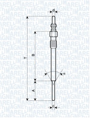 Hehkutulppa MAGNETI MARELLI 062900090304