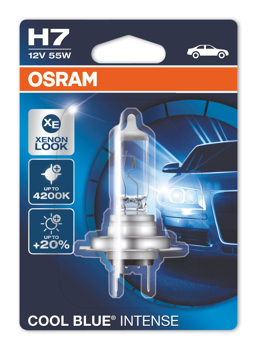 Halogeeni poltin OSRAM COOL BLUE INTENSE 12V H7 55W