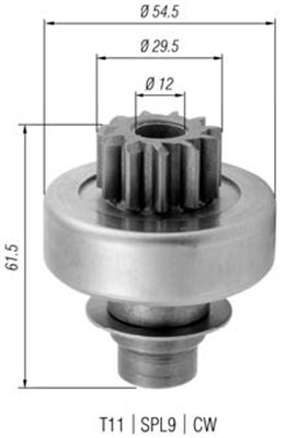 Hammaspyörä, käynnistys MAGNETI MARELLI 940113020322