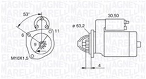 Käynnistin, PEUGEOT,RENAULT, 23300 00QAM, 5802 X6, 77 00 864 608, 77 00 867 838