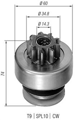 Hammaspyörä, käynnistys MAGNETI MARELLI 940113020071