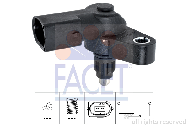 Kytkin, peruutusvalo FACET 7.6339