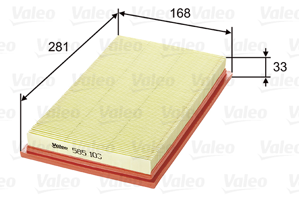 Ilmansuodatin VALEO 585103