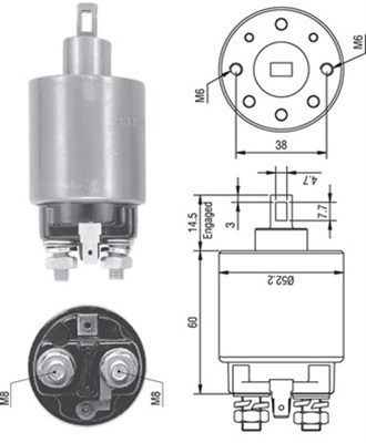 Magneettikytkin, käynnistin MAGNETI MARELLI 940113050238