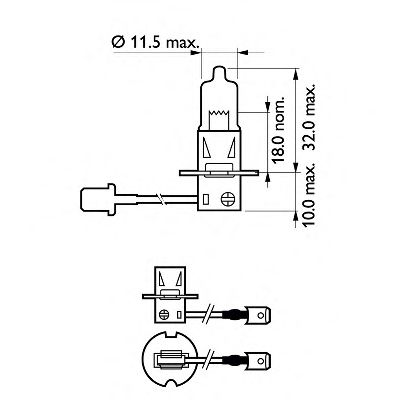 Kaukovalopolttimo PHILIPS 12336PRC1