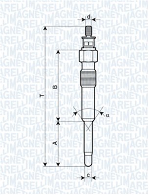 Hehkutulppa MAGNETI MARELLI 062900007304