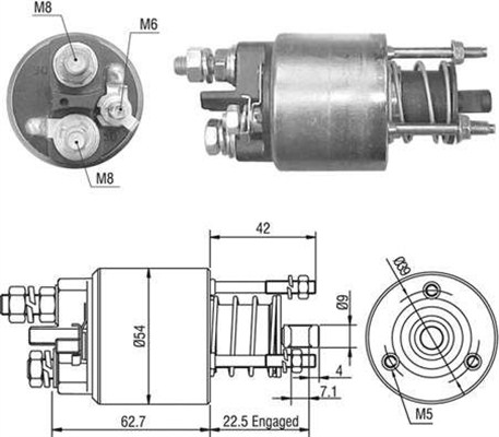 Magneettikytkin, käynnistin MAGNETI MARELLI 940113050491
