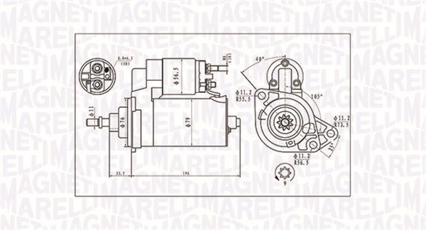 Startteri MAGNETI MARELLI 063720713010