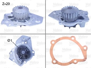 Vesipumppu, CITROËN,PEUGEOT,TALBOT, 120139, 1201-39, 120163, 1201-63, 95655207, 95656566