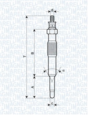 Hehkutulppa MAGNETI MARELLI 062900017304