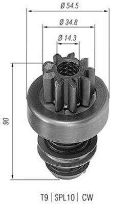 Hammaspyörä, käynnistys MAGNETI MARELLI 940113020084