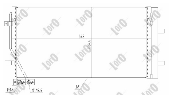 Lauhdutin, ilmastointilaite DEPO 003-016-0029