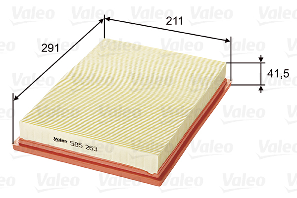 Ilmansuodatin VALEO 585263