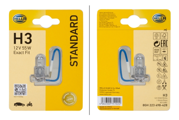 Työvalo, polttimo HELLA 8GH 223 498-428