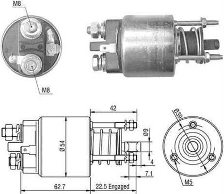 Magneettikytkin, käynnistin MAGNETI MARELLI 940113050507