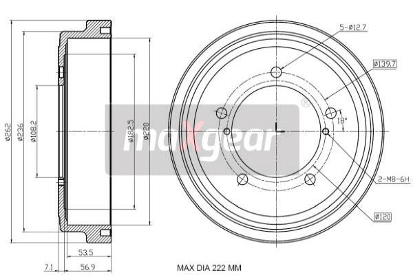 Jarrurumpu MAXGEAR 19-3222