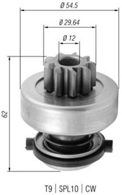 Hammaspyörä, käynnistys MAGNETI MARELLI 940113020377