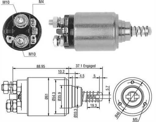 Magneettikytkin, käynnistin MAGNETI MARELLI 940113050402
