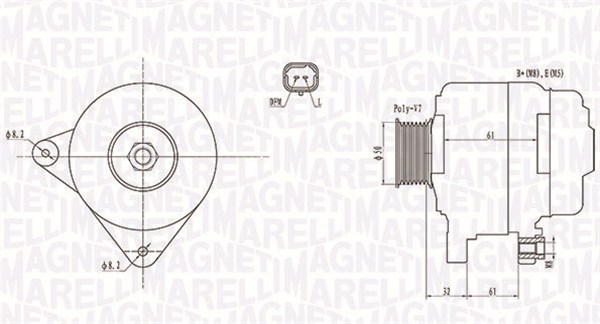 Laturi MAGNETI MARELLI 063731959010