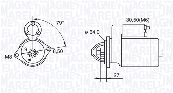 Startteri MAGNETI MARELLI 063280045010