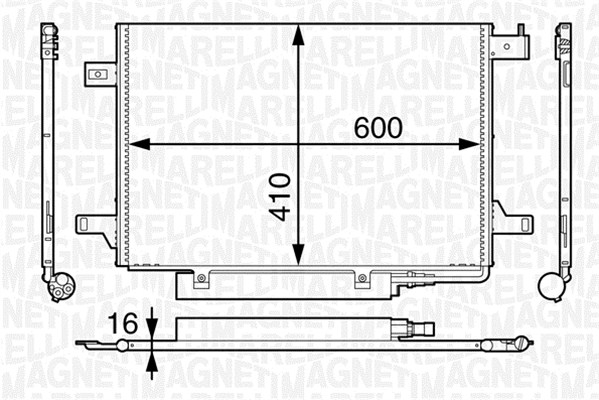 Lauhdutin, ilmastointilaite MAGNETI MARELLI 350203606000