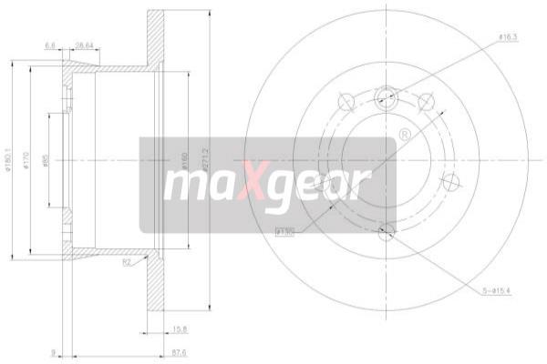 Jarrulevy MAXGEAR 19-0794