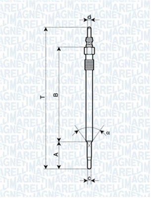 Hehkutulppa MAGNETI MARELLI 062900030304