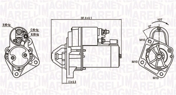 Startteri MAGNETI MARELLI 063721289010