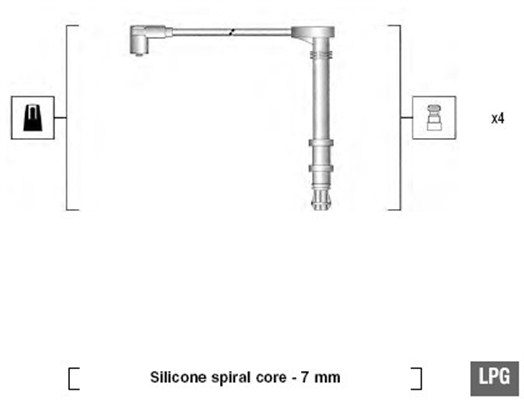 Sytytysjohtosarja MAGNETI MARELLI 941095800618