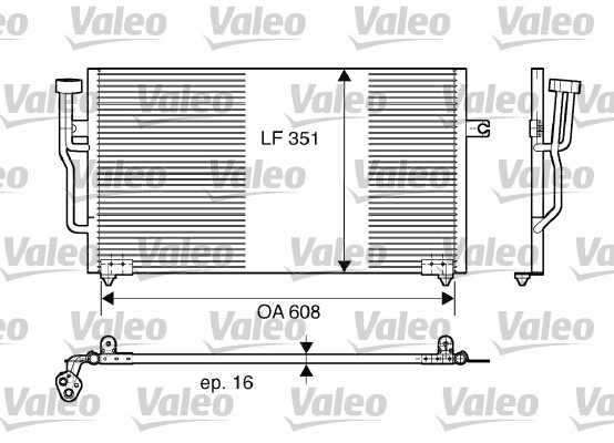 Lauhdutin, ilmastointilaite VALEO 817559