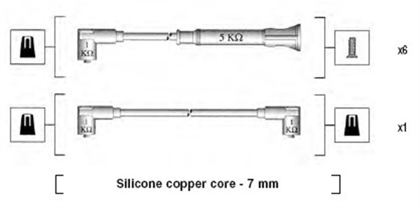 Sytytysjohtosarja MAGNETI MARELLI 941075040546