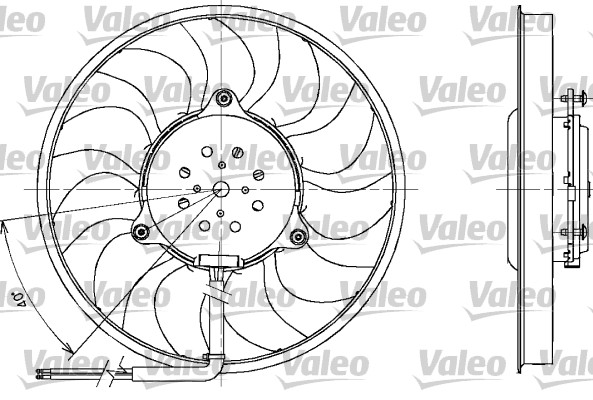 Tuuletin (moottorijäähdytys) VALEO 698611