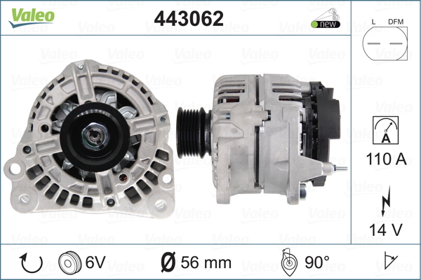 Laturi VALEO 443062